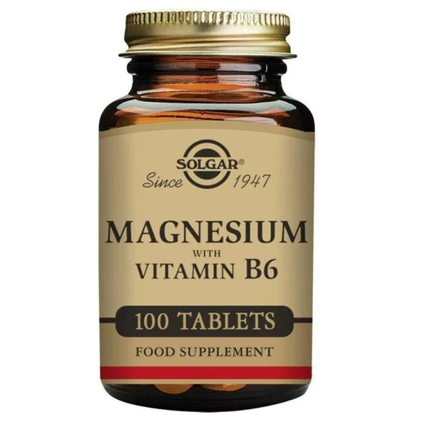 Solgar Magnesium with Vitamin B6 100 Tablet ürün görseli 1