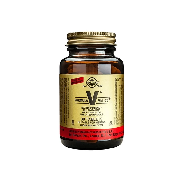 Solgar VM 75 Multivitamin 30 Tablet ürün görseli 1