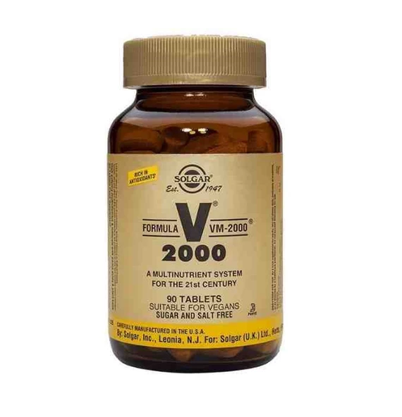 Solgar VM 2000 Multivitamin 90 Tablet ürün görseli 1