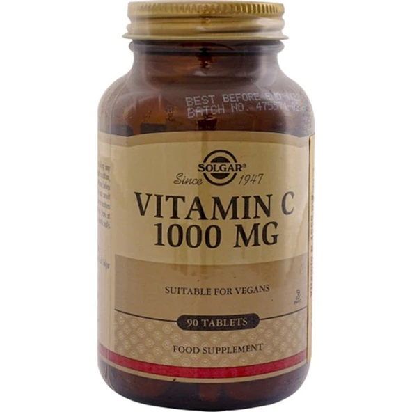 Solgar Vitamin C 1000 mg 90 Tablet ürün görseli 1