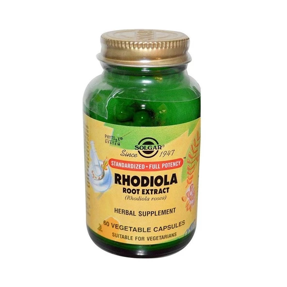 Solgar Rhodiola Root Extract 60 Kapsül ürün görseli 1