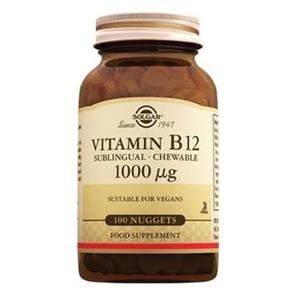Solgar Vitamin B12 1000 mcg 100 Tablet ürün görseli 1