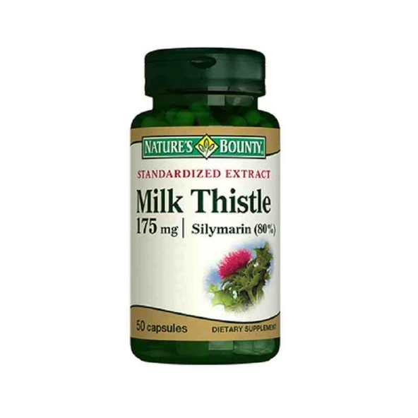 Nature's Bounty Milk Thistle 175 mg 50 Kapsül ürün görseli 1