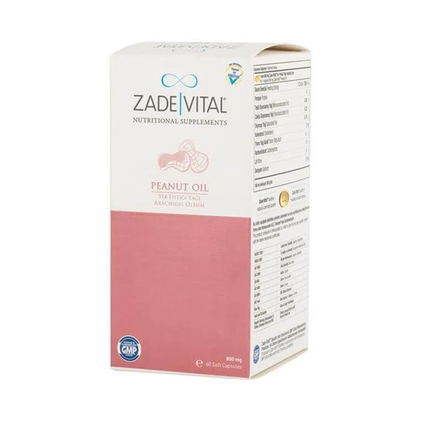 Zade Vital Fıstık Yağı 800 mg 60 Yumuşak Kapsül ürün görseli 1