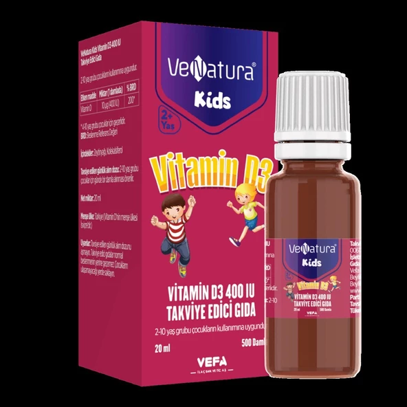 Venatura Kids Vitamin D3 Damla 20 ml ürün görseli 1
