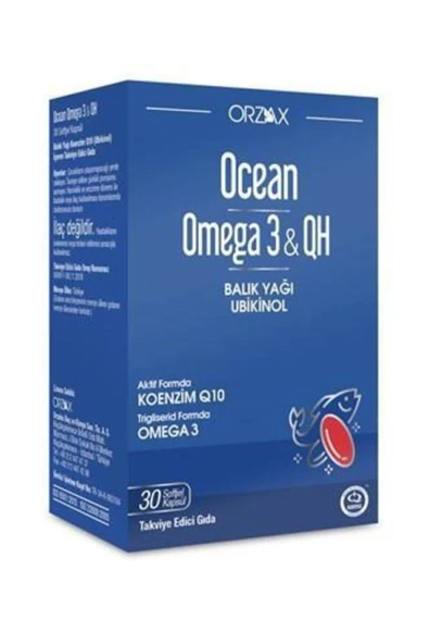 Ocean Omega 3 & QH 30 Yumuşak Kapsül ürün görseli 1
