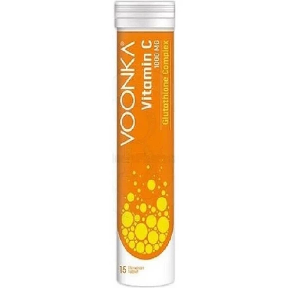 Voonka Vitamin C 1000 mg Glutathione Complex 15 Efervesan Tablet ürün görseli 1