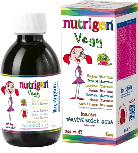 Nutrigen Vegy Şurup 200 ml ürün görseli 1