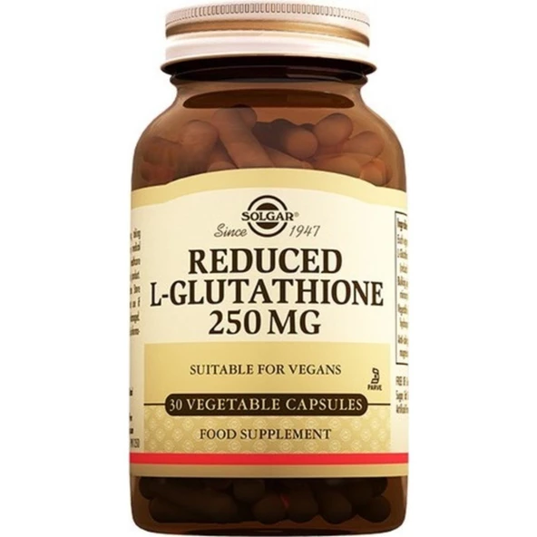 Solgar Reduced L-Glutathione 250 mg 30 Kapsül ürün görseli 1