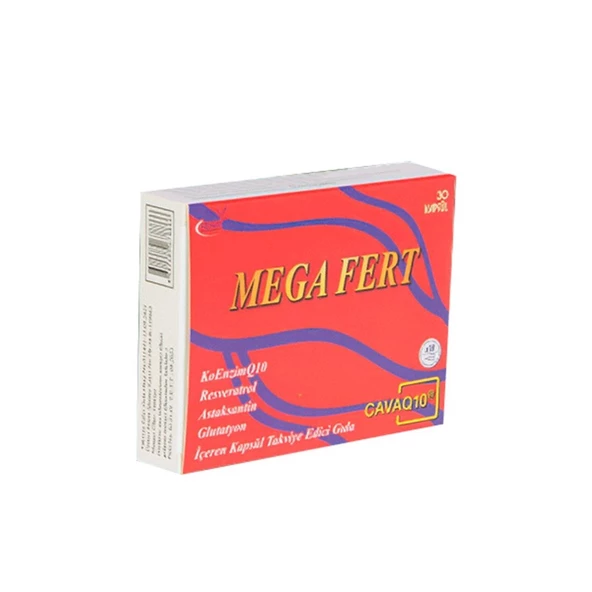 Mega Fert Koenzim Q10 200 mg 30 Kapsül ürün görseli 1