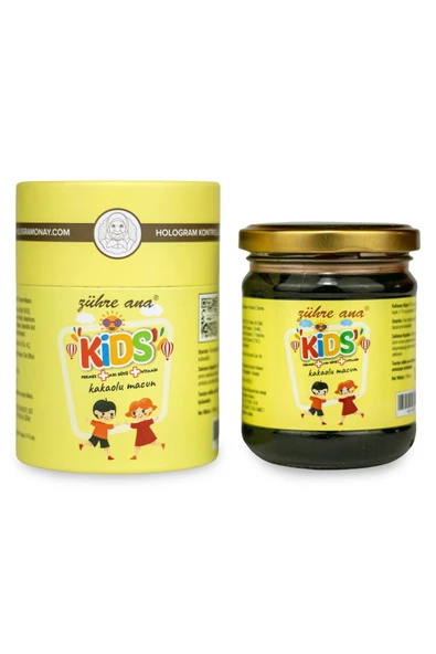 Zühre Ana Kids Pekmez Arı Sütü Vitamin Kakaolu Macun 240 ml ürün görseli 1