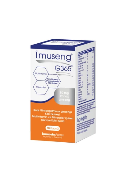 İmuseng G365 30 Kapsül - Eski Ambalaj ürün görseli 1