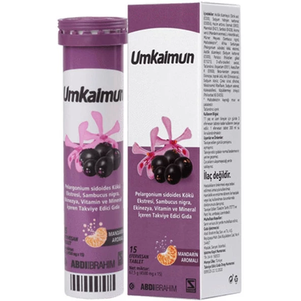 Umkaimun 15 Efervesan Tablet ürün görseli 1
