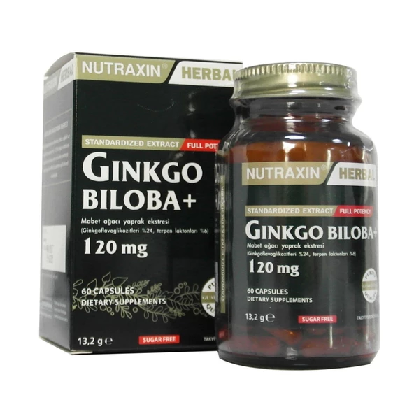 Nutraxin Ginkgo Biloba 60 Tablet ürün görseli 1