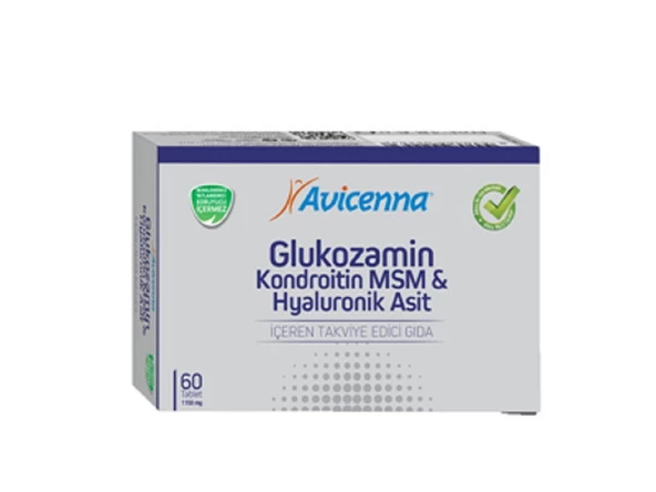 Avicenna Glukozamin Kondroitin MSM & Hyaluronik Asit 60 Tablet ürün görseli 1