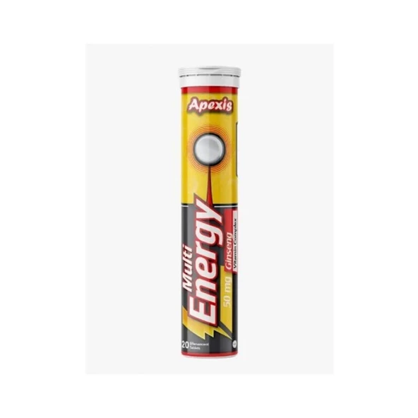 Apexis Multi Energy Ginseng 20 Efervesan Tablet ürün görseli 1