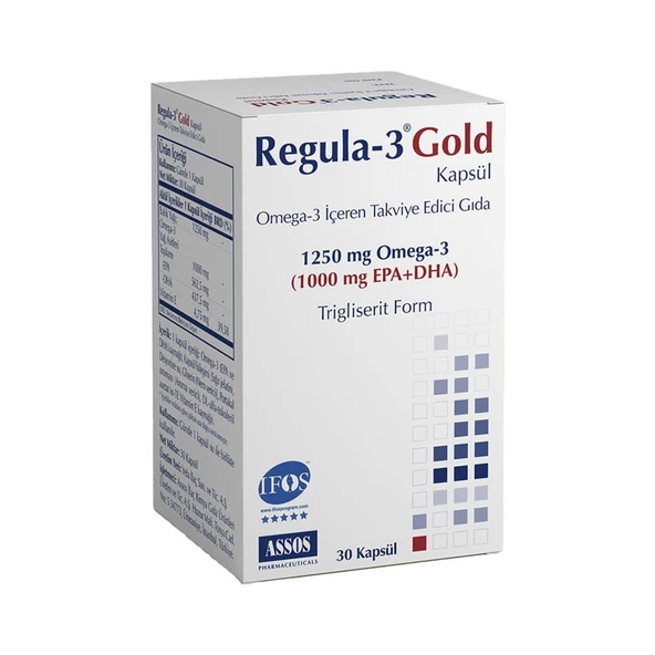 Regula-3 Gold Omega-3 1250 mg 30 Kapsül ürün görseli 1