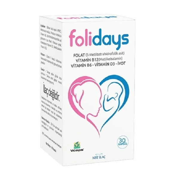 Folidays 30 Kapsül ürün görseli 1