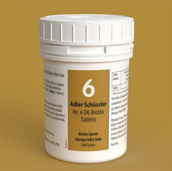 Adler Schüssler No: 6 Tablets ürün görseli 1