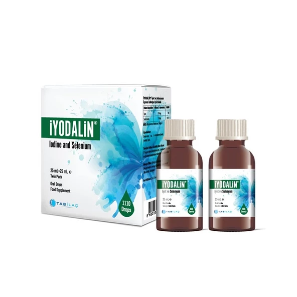 Iyodalin İyot ve Selenyum Damla 25 + 25 ml ürün görseli 1