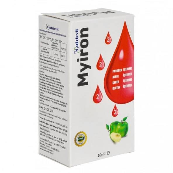 Myiron Parabensiz Demir Damlası 30 ml ürün görseli 1