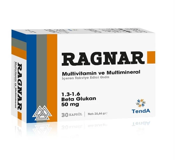 Ragnar Mutlivitamin ve Multimineral 1.3-1.6 Betaglukan 50 mg 30 Kapsül ürün görseli 1