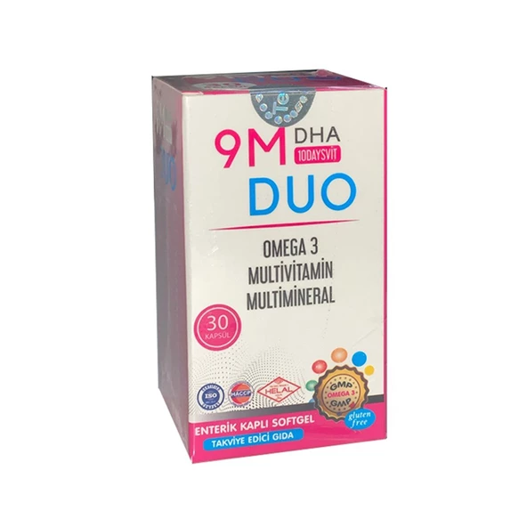 9M 10 Days Vit Duo Omega 3 Multivitamin & Multimineral Softgel 30 Kapsül ürün görseli 1