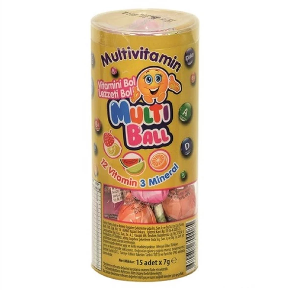 Multiball Lolipop Vitamin 15'li ürün görseli 1