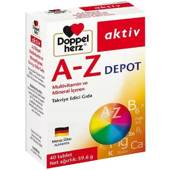 Doppelherz Aktiv A-Z Depot Multivitamin 40 Tablet ürün görseli 1