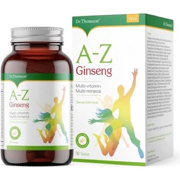 Dr. Thomson A-Z Ginseng Multivitamin Multimineral 30 Tablet ürün görseli 1
