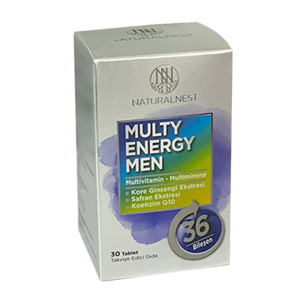 Naturalnest Multy Energy Men 30 Tablet ürün görseli 1