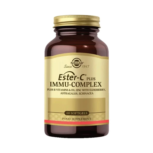 Solgar Ester-C Plus Immu-Complex 60 Softgel ürün görseli 1