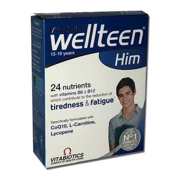Wellteen Him 13-19 Years 30 Tablet ürün görseli 1