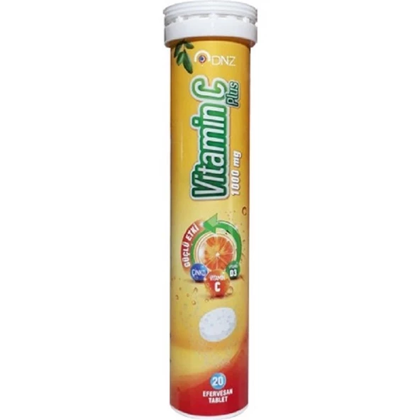 DNZ Vitamin C Plus 1000 mg 20 Efervesan Tablet ürün görseli 1