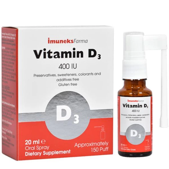 İmuneks D3 K2 Vitamin Sprey 20 ml ürün görseli 1