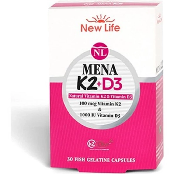 New Life Mena K2+D3 30 Kapsül ürün görseli 1