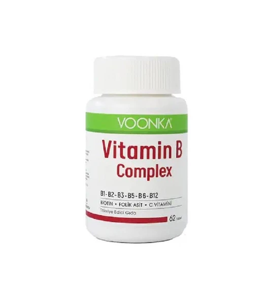 Voonka Vitamin B Complex 62 Tablet ürün görseli 1