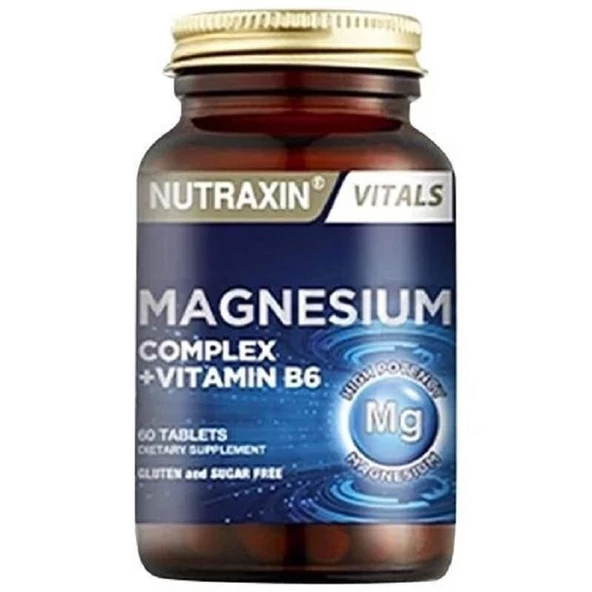 Nutraxin Magnesium Complex Vitamin B6 60 Tablet ürün görseli 1