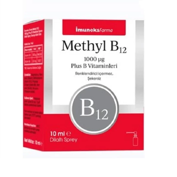 Imuneks Farma B12 Sprey 1,000 mcg 10 ml ürün görseli 1