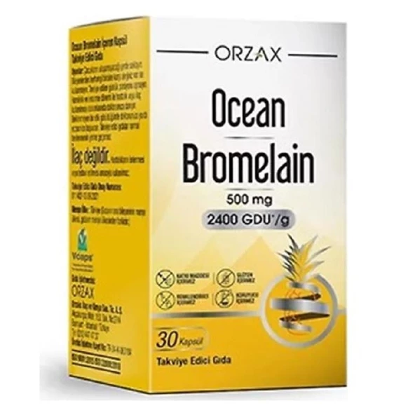 Ocean Bromelain 30 Kapsül ürün görseli 1