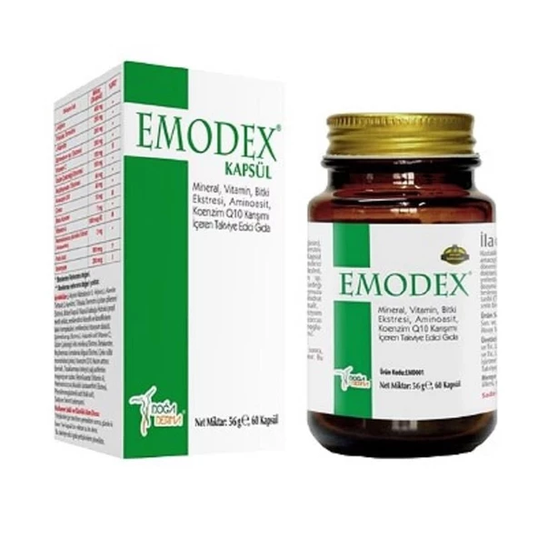 Emodex Takviye Edici Gıda 60 Kapsül ürün görseli 1
