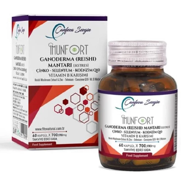 Canfeza Sezgin Imunfort Ganoderma Mantarı Ekstresi Vitamin B Karışımı 60 Kapsül ürün görseli 1