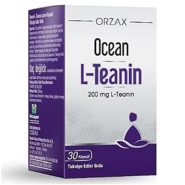 Ocean L-Teanin 200 mg 30 Kapsül ürün görseli 1
