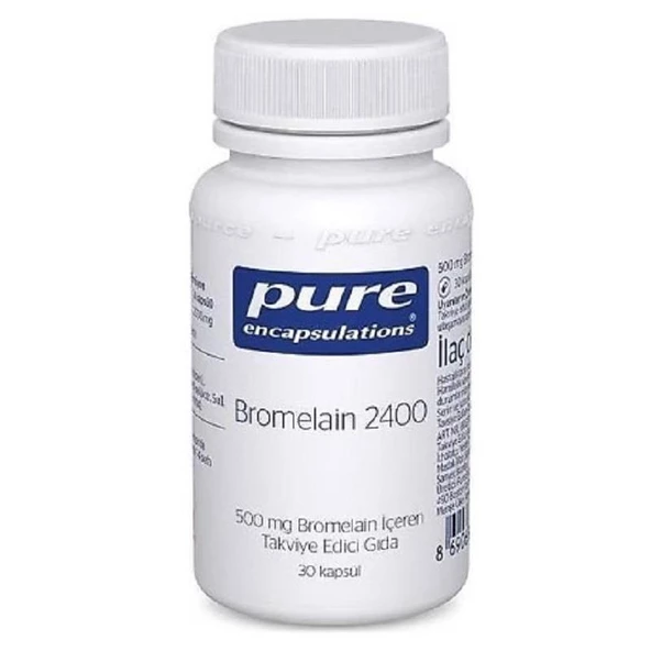 Pure Encapsulations Bromelain 2400 500 mg 30 Kapsül ürün görseli 1