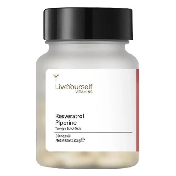 Live Yourself Resveratrol Piperin 30 Kapsül ürün görseli 1