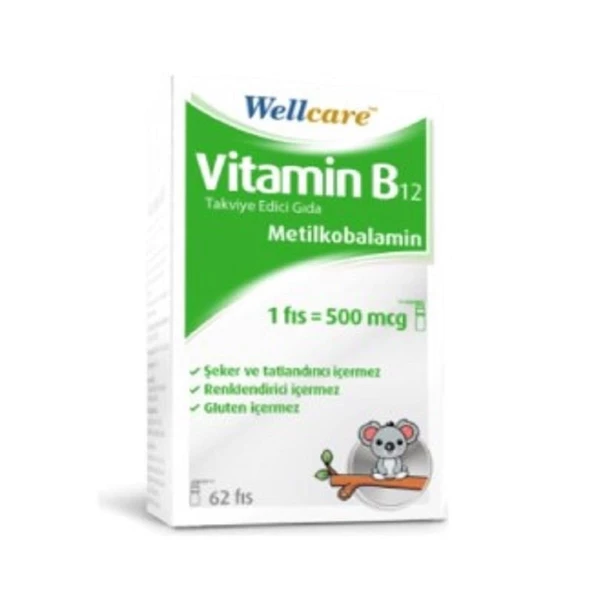 Wellcare Vitamin B12 500 mcg Sprey 5 ml ürün görseli 1