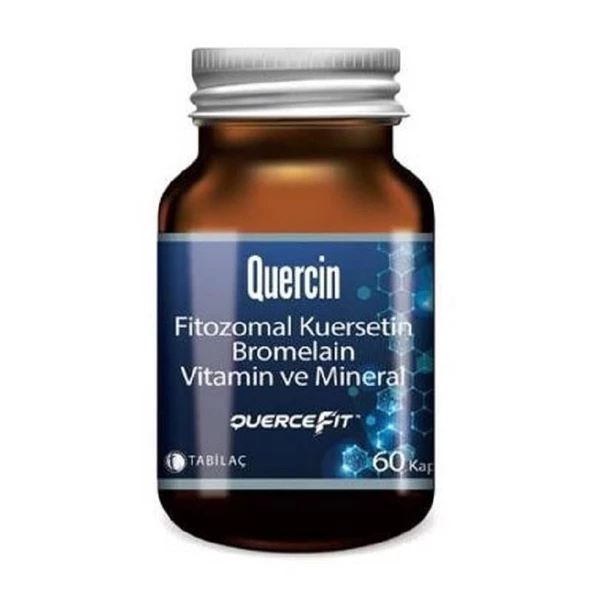 Quercin Fitozomal Kuersetin Bromelain Vitamin ve Mineral  60 Kapsül ürün görseli 1