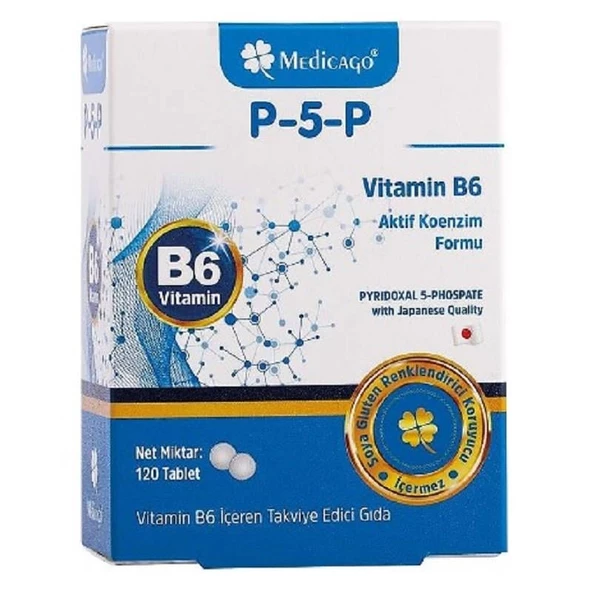 Medicago P5P Vitamin B6 120 Tablet ürün görseli 1
