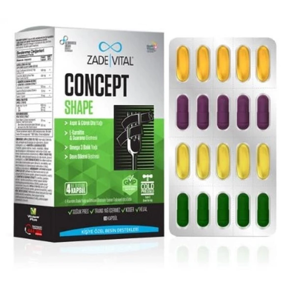 Zade Vital Concept Shape 60 Kapsül ürün görseli 1