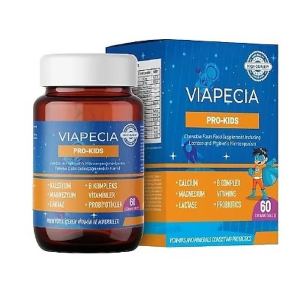 Viapecia Pro-Kids Çocuk Vitamin & Mineral 60 Tablet ürün görseli 1